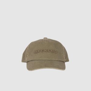 Cappello baseball in canvas - Verde kaki