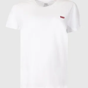 T-shirt Levi's® The Perfect Tee - Bianco con Logo Rosso