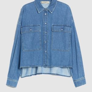 Zemira camicia boxy in denim