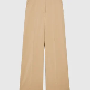 Visivo pantalone palazzo in tela di lana