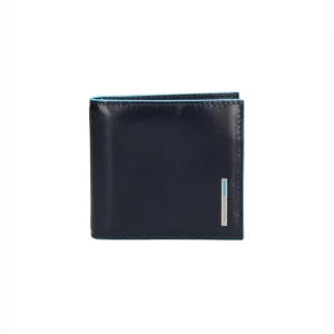 Piquadro portafoglio con molla ferma soldi Blue Square