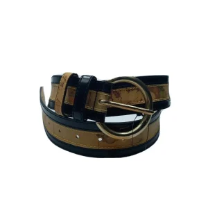 ALVIERO MARTINI 1^ CLASSE CINTURA PELLE E GOFFRATO DONNA NERO