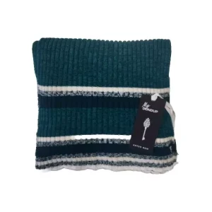 DONDUP SCIARPA MISTO LANA RIGHE VERDE UNISEX